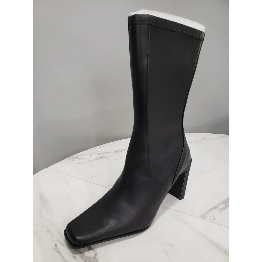 Dolls Kill Generation Kiss Black Autumn Clash Heeled Booties Witchy Gothic